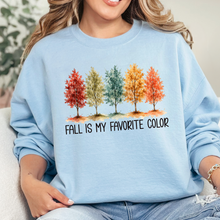 Load image into Gallery viewer, Wholesale Fall is My Favorite Color Graphic Sweatshirt - Light Blue
