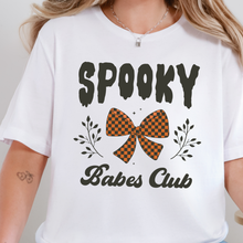 Load image into Gallery viewer, Wholesale Spooky Babes Club Graphic Tee - White
