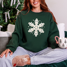 Load image into Gallery viewer, Wholesale Yarn Snowflake Sweatshirt - Forest Sweatshirt
