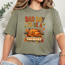 Load image into Gallery viewer, Wholesale Bad Day To Be A Turkey Graphic Tee - Heather Olive
