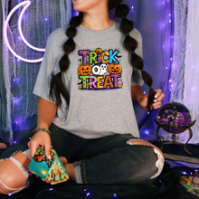 Load image into Gallery viewer, Wholesale Trick or Treat Graphic Tee or Sweatshirt - Grey Tee
