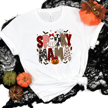 Load image into Gallery viewer, Wholesale Spooky Mama Cheetah Graphic Tee - White
