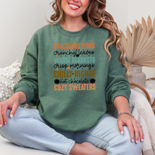 Load image into Gallery viewer, Wholesale Crackling Fires and Cozy Sweaters Sweatshirt - Heather Dark Green Sweatshirt
