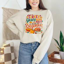 Load image into Gallery viewer, Wholesale Turkey Gravy Casserole Sweatshirt - Sand Sweatshirt
