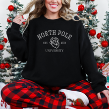 Load image into Gallery viewer, Wholesale North Pole University Sweatshirt - Black Sweatshirt
