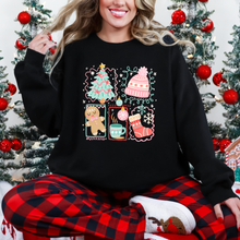 Load image into Gallery viewer, Wholesale Christmas Tree Coquette Sweatshirt - Black Sweatshirt
