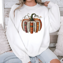 Load image into Gallery viewer, Wholesale Fall Book Pumpkin Sweatshirt - Sand Sweatshirt
