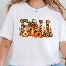 Load image into Gallery viewer, Wholesale Fall Leopard Print Graphic Tee - White Tee
