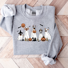 Load image into Gallery viewer, Wholesale Halloween Dogs Graphic Tee - Grey Tee
