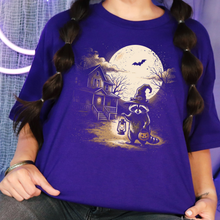 Load image into Gallery viewer, Wholesale Vintage Spooky Raccoon Graphic Tee - Team Purple
