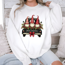 Load image into Gallery viewer, Wholesale Christmas Gnomes Truck Sweatshirt - White Sweatshirt
