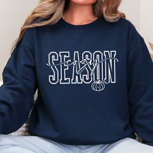 Load image into Gallery viewer, Wholesale Cozy Season White Graphic Sweatshirt - Navy
