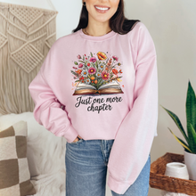 Load image into Gallery viewer, Wholesale Just One More Chapter Flowers Sweatshirt - Light Pink Sweatshirt
