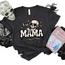 Load image into Gallery viewer, Wholesale Funny Halloween Mama Graphic Tee - Dark Grey Heather Tee
