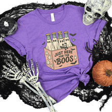 Load image into Gallery viewer, Wholesale Just here for the boos Graphic Tee - Heather Team Purple Tee
