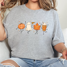 Load image into Gallery viewer, Wholesale Dancing Fall Friends Graphic Tee - Grey
