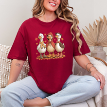 Load image into Gallery viewer, Wholesale Fall Geese Graphic Tee - Cardinal Red Tee
