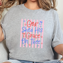 Load image into Gallery viewer, Wholesale God Shed his Grace Graphic Tee - Grey Tee
