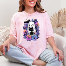 Load image into Gallery viewer, Wholesale Floral Ghost Graphic Tee - CC Colorblast Clay Tee
