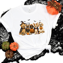 Load image into Gallery viewer, Wholesale Cute Halloween Dogs Graphic Tee - White
