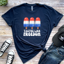 Load image into Gallery viewer, Wholesale Popsicles Tastes Like Freedom Graphic Tee - Black Tee

