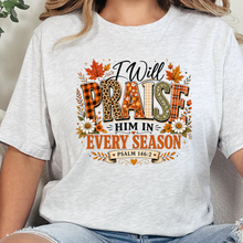 Load image into Gallery viewer, Wholesale Praise Him Every Season FALL Graphic Tee - Ash
