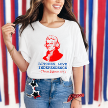 Load image into Gallery viewer, Wholesale Love independence Graphic Tee - White Tee
