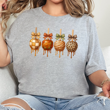 Load image into Gallery viewer, Wholesale Fall Caramel Apples Graphic Tee - Grey
