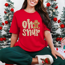 Load image into Gallery viewer, Wholesale Oh Snap Gingerbread Graphic Tee - Red Tee
