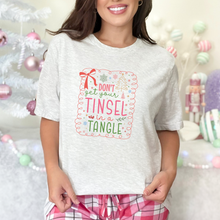 Load image into Gallery viewer, Wholesale Tinsel in a Tangle Colorful Graphic Tee - Ash Tee
