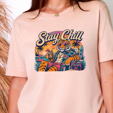 Load image into Gallery viewer, Wholesale Stay Chill Graphic Tee - Peach Tee
