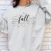 Load image into Gallery viewer, Wholesale Cozy Fall Words Graphic Sweatshirt - Ash
