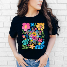 Load image into Gallery viewer, Wholesale Boho Summer Turtle Graphic Tee - Black Tee
