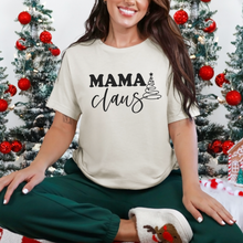 Load image into Gallery viewer, Wholesale Mama Claus Black Graphic Tee - Natural Tee
