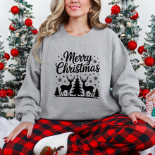 Load image into Gallery viewer, Wholesale Merry Christmas Deer Sweatshirt - Sport Grey Sweatshirt
