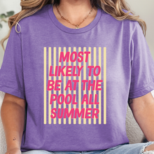 Load image into Gallery viewer, Wholesale Pool All Summer Graphic Tee - Heather Team Purple Tee
