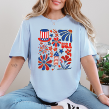 Load image into Gallery viewer, Wholesale Boho America - Baby Blue Tee
