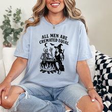 Load image into Gallery viewer, Wholesale All Men are Cremated Equal Graphic Tee - Baby Blue Tee

