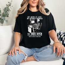 Load image into Gallery viewer, Wholesale 19 Tabs Open Graphic Tee - Black Tee
