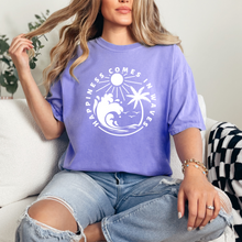 Load image into Gallery viewer, Wholesale Happiness comes in waves Graphic Tee - CC Crunchberry Tee
