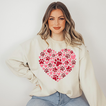 Load image into Gallery viewer, Wholesale Paw Heart - Natural Tee
