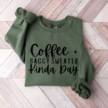 Load image into Gallery viewer, Wholesale Coffee &amp; Baggy Sweater - Military Green Sweatshirt
