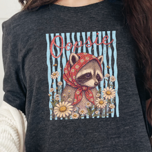Load image into Gallery viewer, Wholesale Oopsie Raccoon Graphic Tee - Dark Grey Heather Tee
