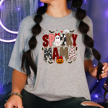 Load image into Gallery viewer, Wholesale Spooky Mama Cheetah Graphic Tee - Grey
