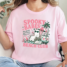 Load image into Gallery viewer, Wholesale Spooky Babes Beach Club Graphic Tee - Soft Pink
