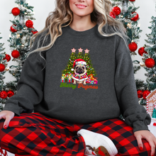 Load image into Gallery viewer, Wholesale Merry Pugmas Sweatshirt - Dark Heather Sweatshirt
