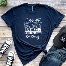 Load image into Gallery viewer, Wholesale I'm not bossy Graphic Tee - Navy Sweatshirt
