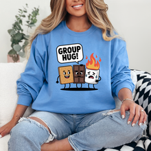 Load image into Gallery viewer, Wholesale Group Hug Smores Sweatshirt - Carolina Blue Sweatshirt

