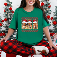 Load image into Gallery viewer, Wholesale Reindeer Christmas Graphic Tee - Kelly Tee
