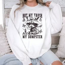 Load image into Gallery viewer, Wholesale Not My Dumpster Sweatshirt - White Sweatshirt
